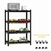 6 shelf metal storage rack